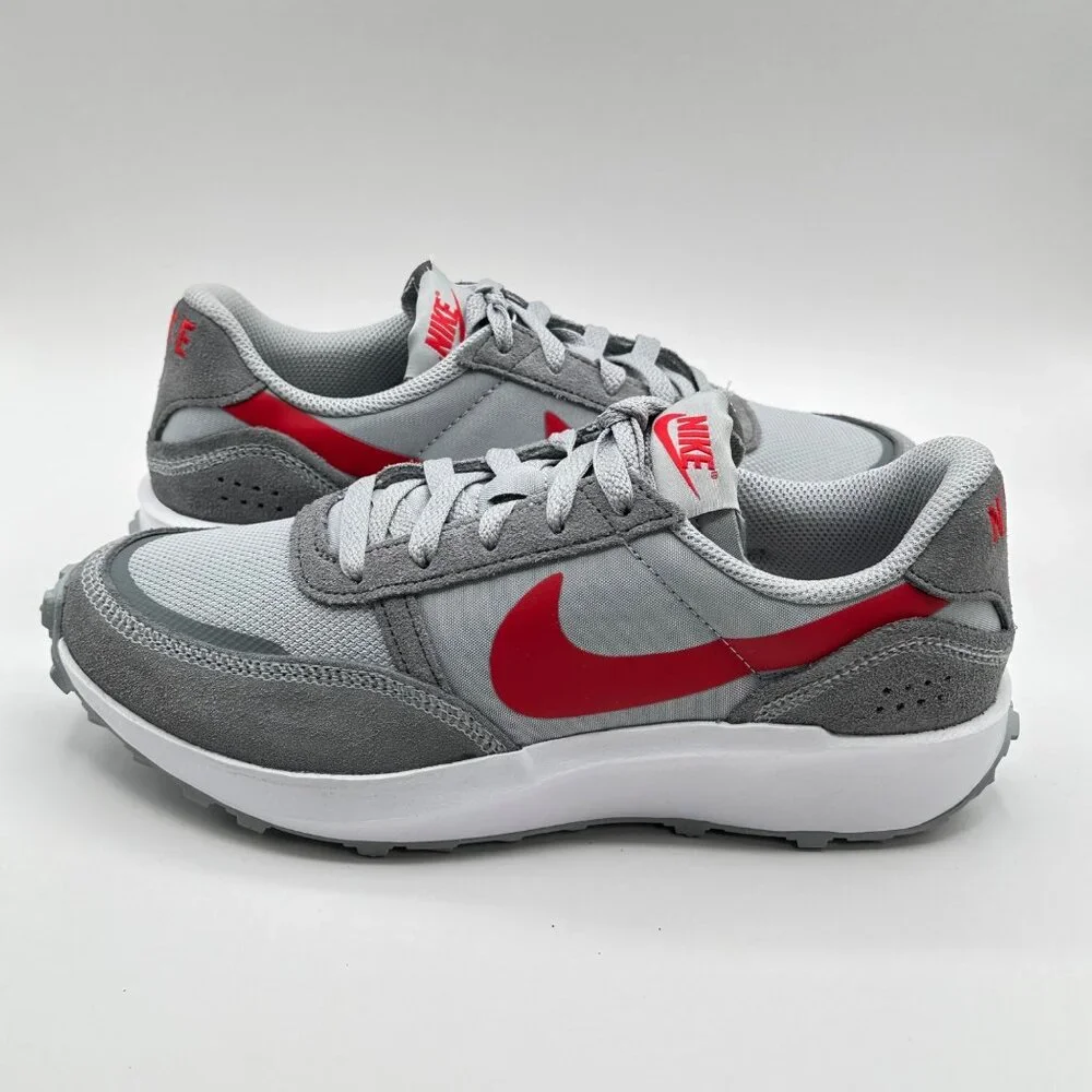Nike Waffle NAV  Wolf Grey University Red FJ4195-004 Size Women's 7.5  / Men's 6 - Picture 10 of 12